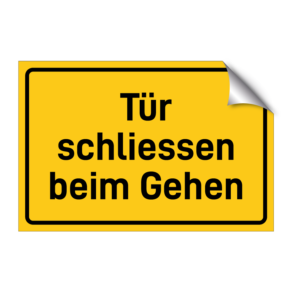 Tür schliessen beim Gehen