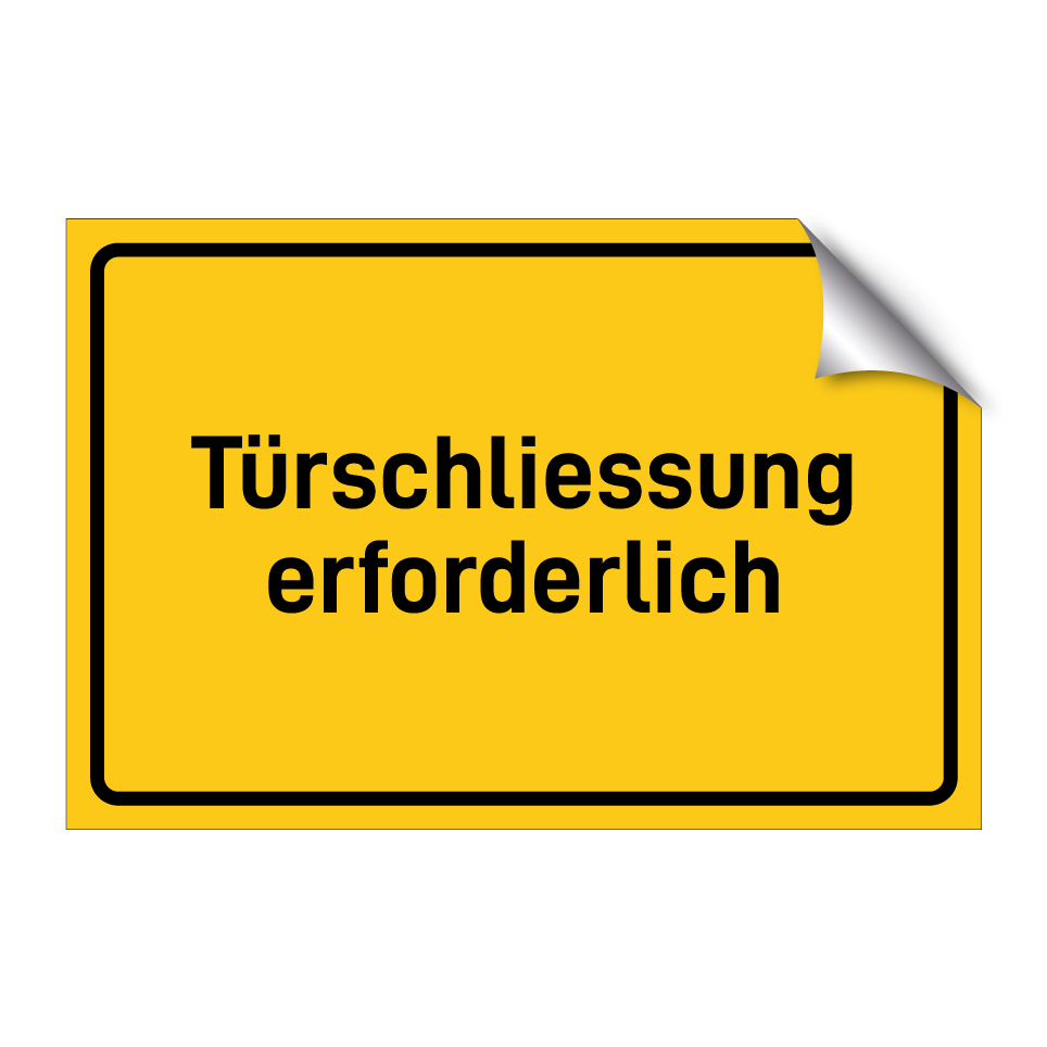 Türschliessung erforderlich