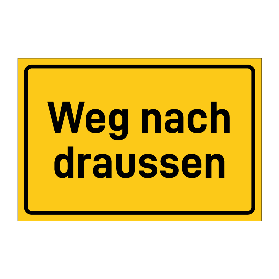 Weg nach draussen