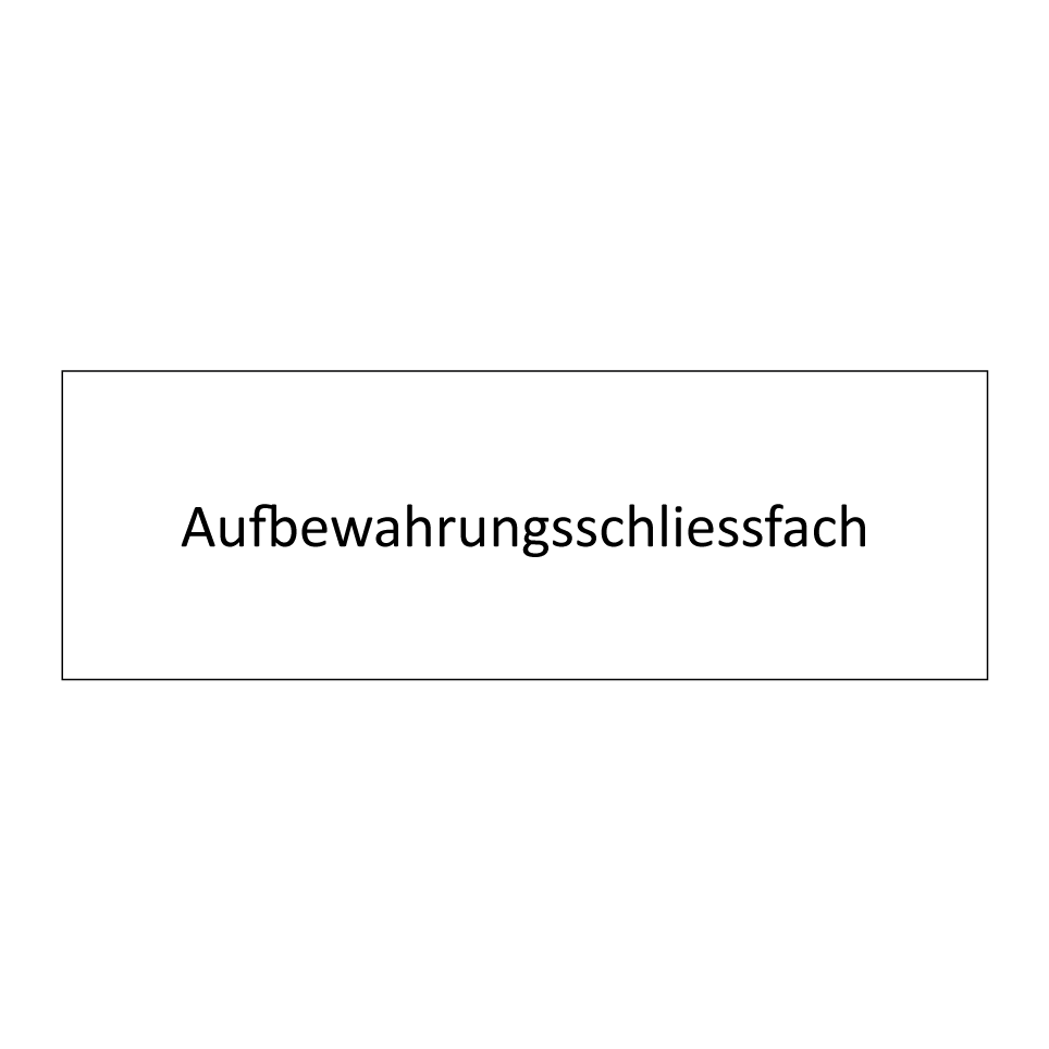 Aufbewahrungsschliessfach