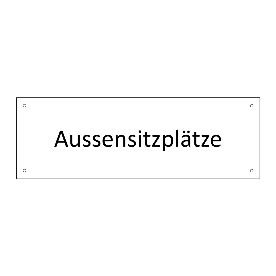 Aussensitzplätze