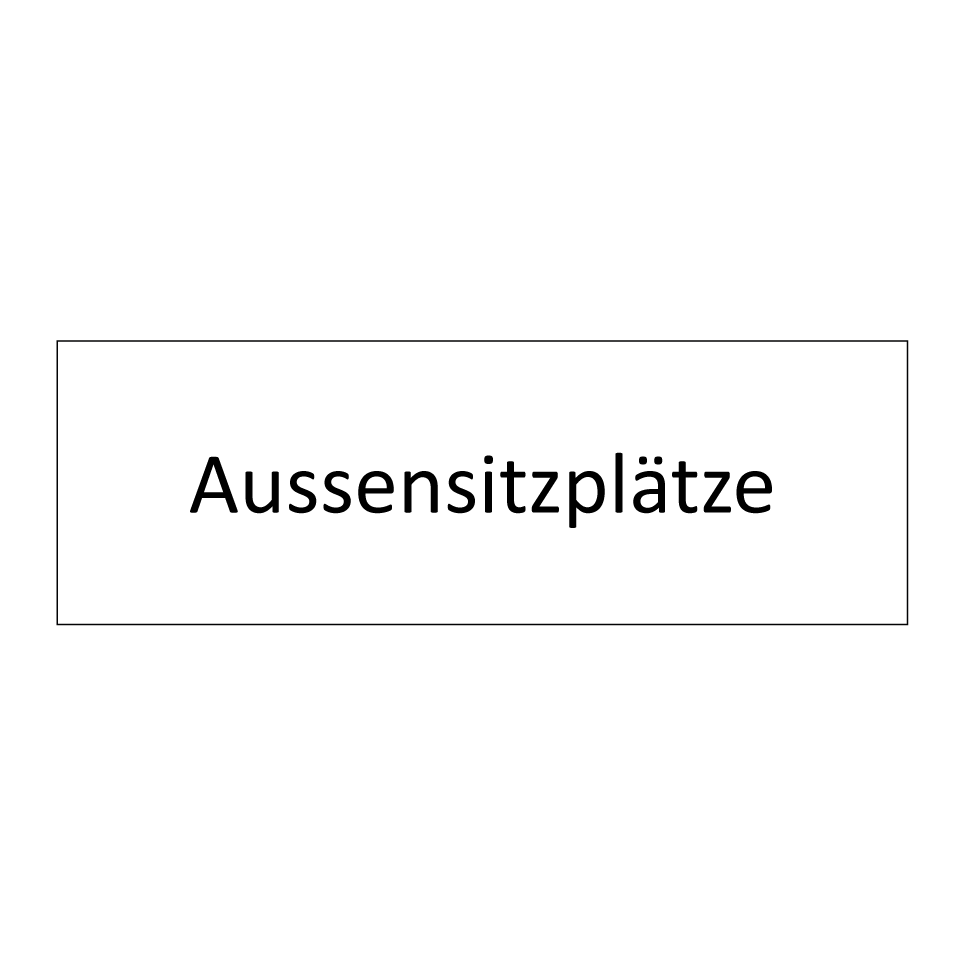 Aussensitzplätze