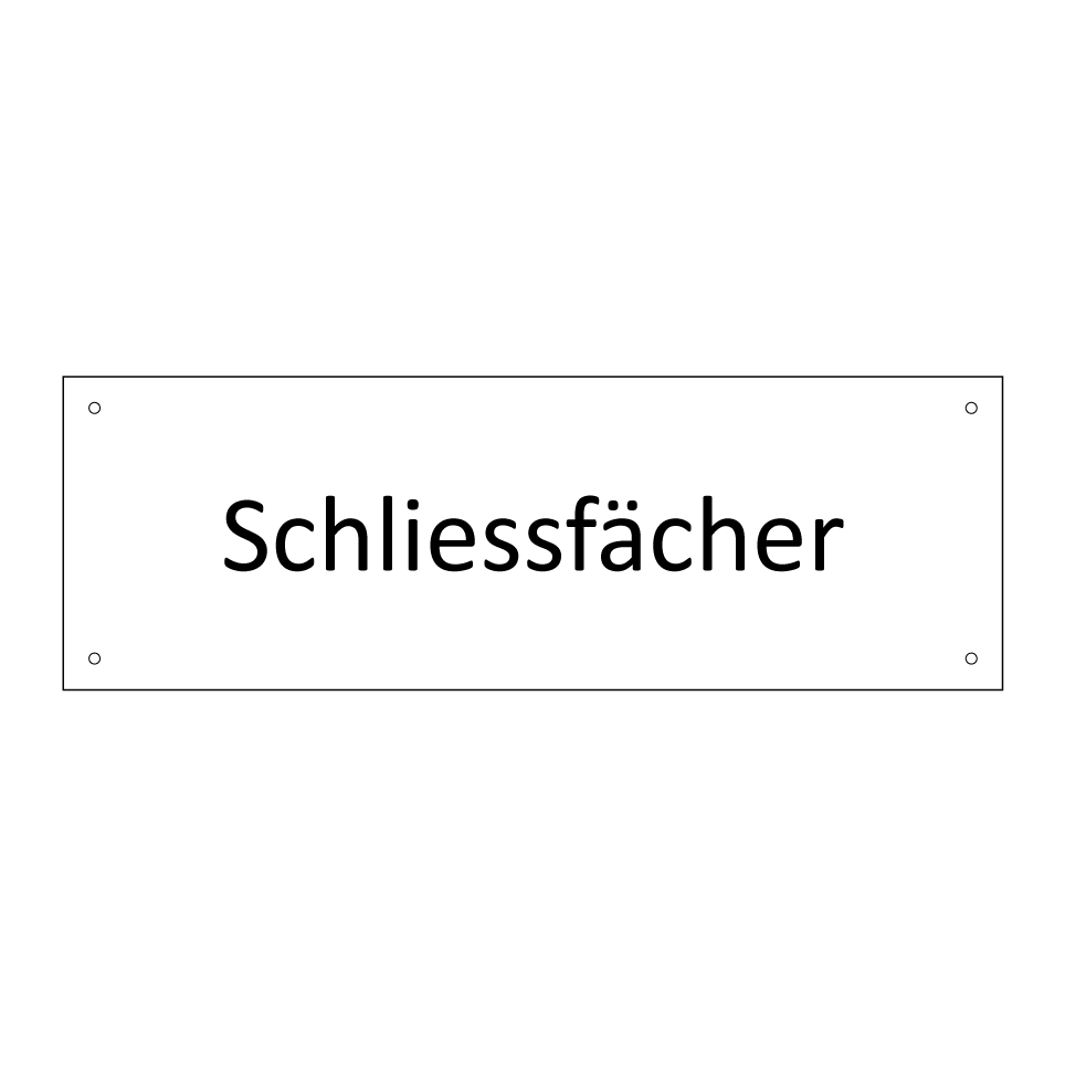 Schliessfächer