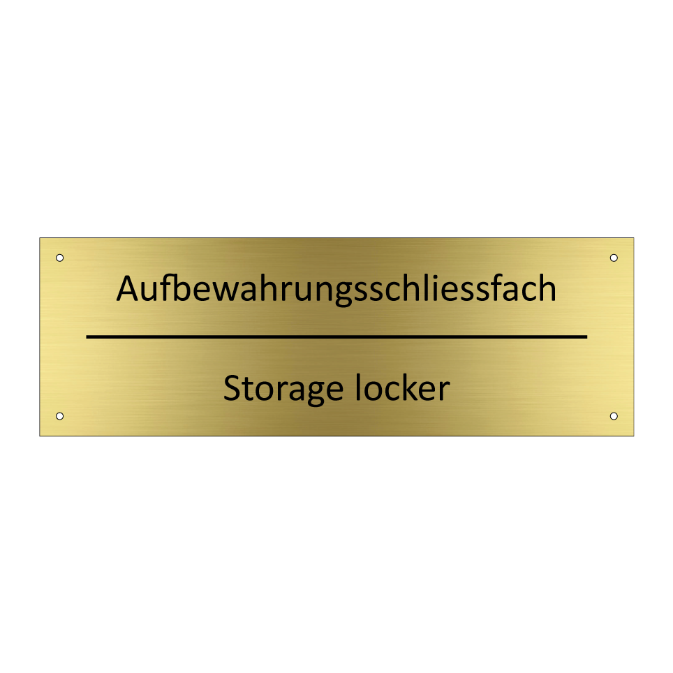 Aufbewahrungsschliessfach - Storage locker