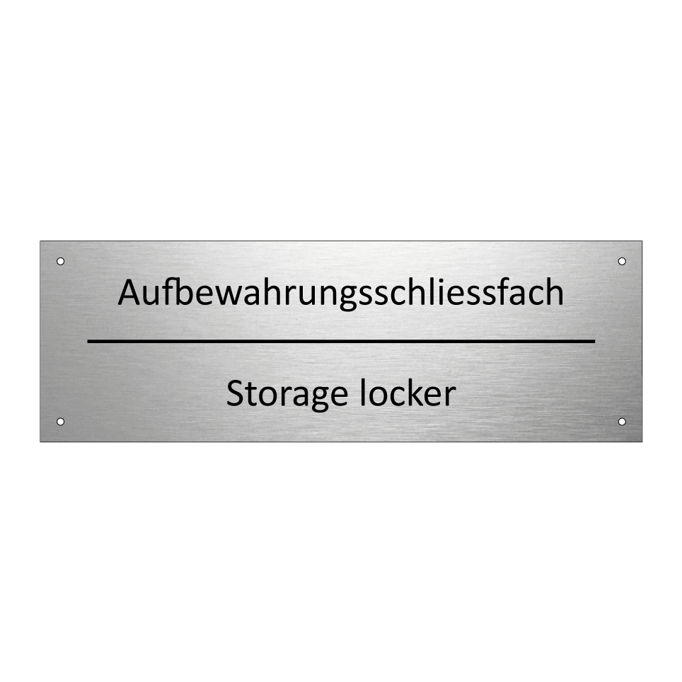 Aufbewahrungsschliessfach - Storage locker