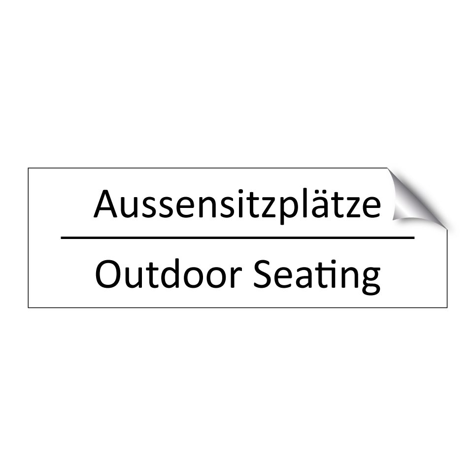 Aussensitzplätze - Outdoor Seating
