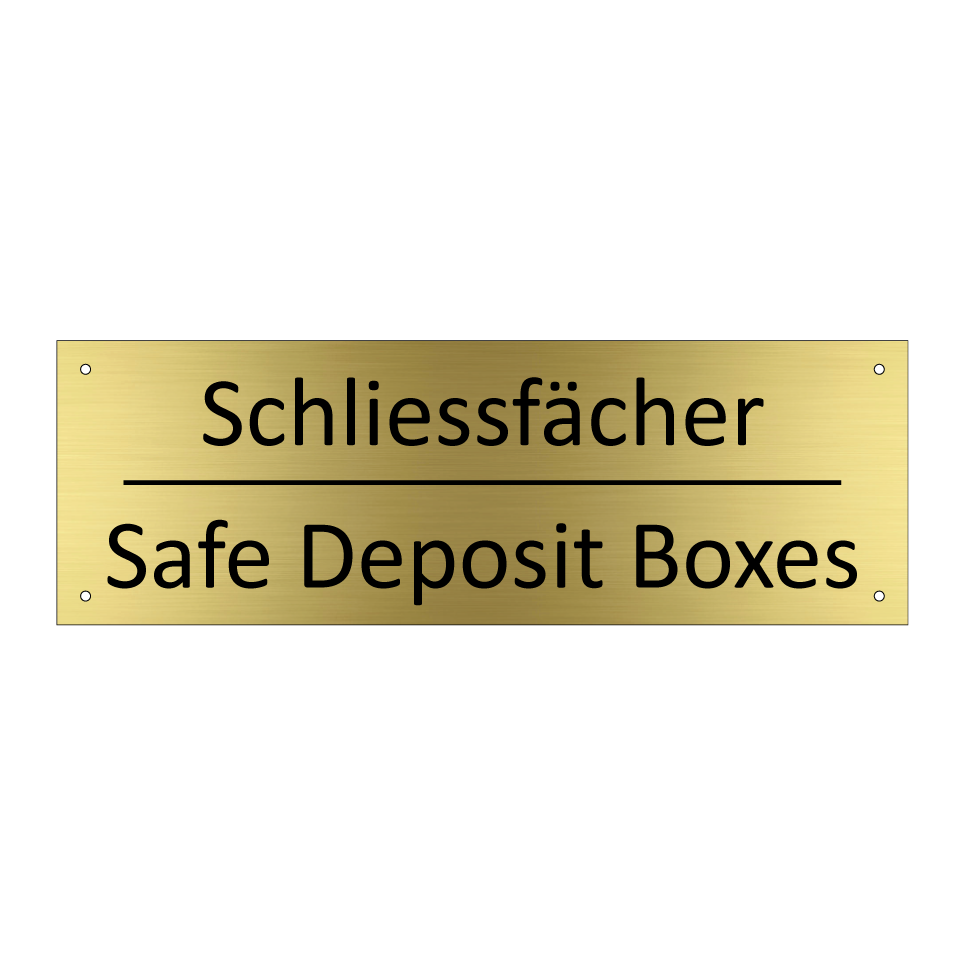 Schliessfächer - Safe Deposit Boxes