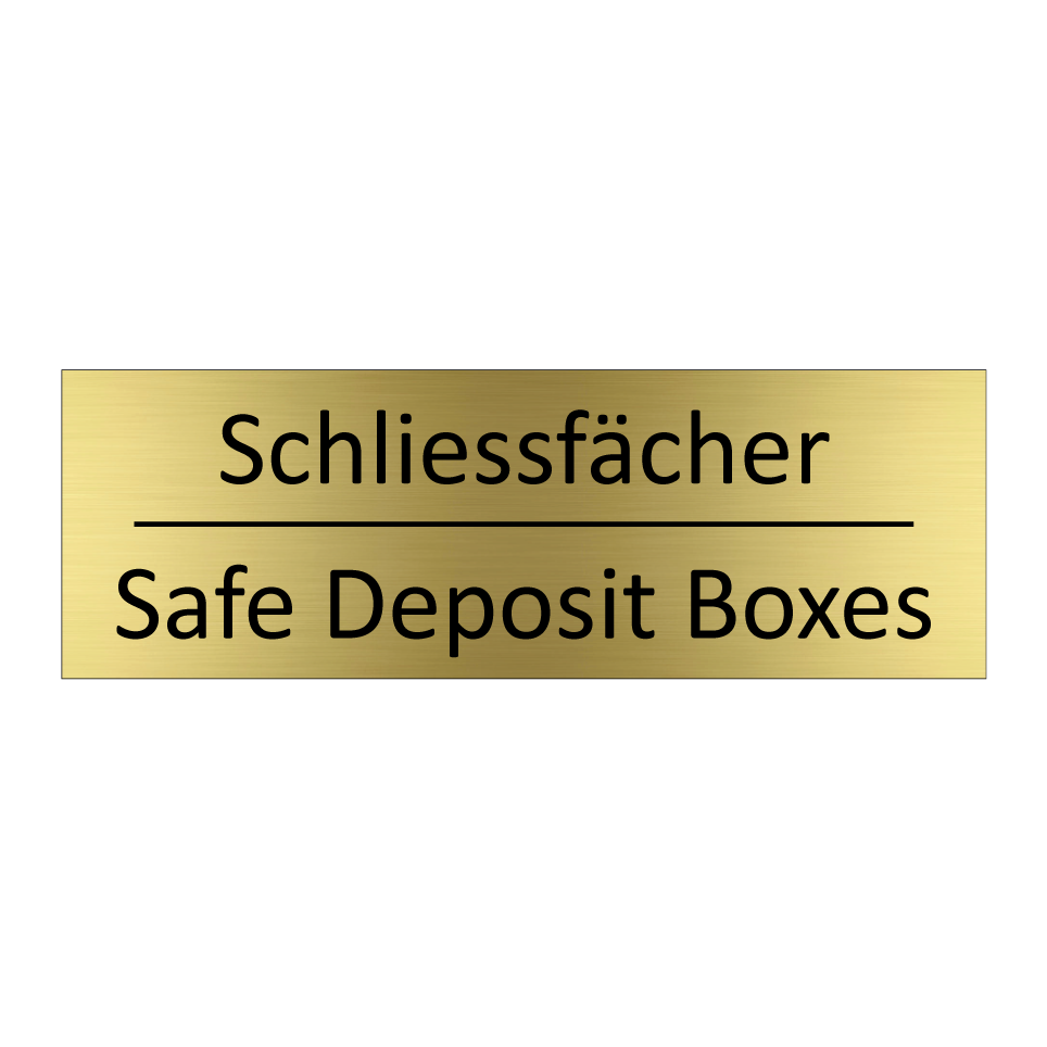 Schliessfächer - Safe Deposit Boxes