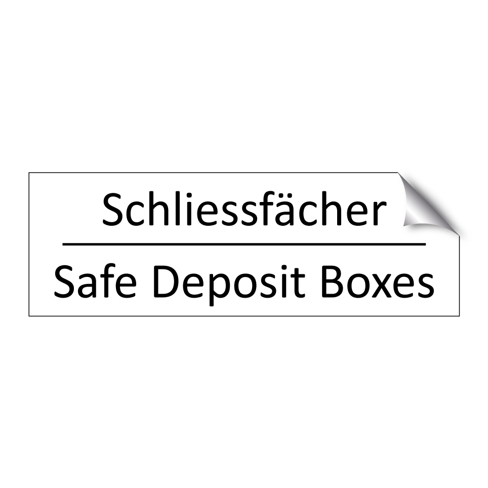 Schliessfächer - Safe Deposit Boxes