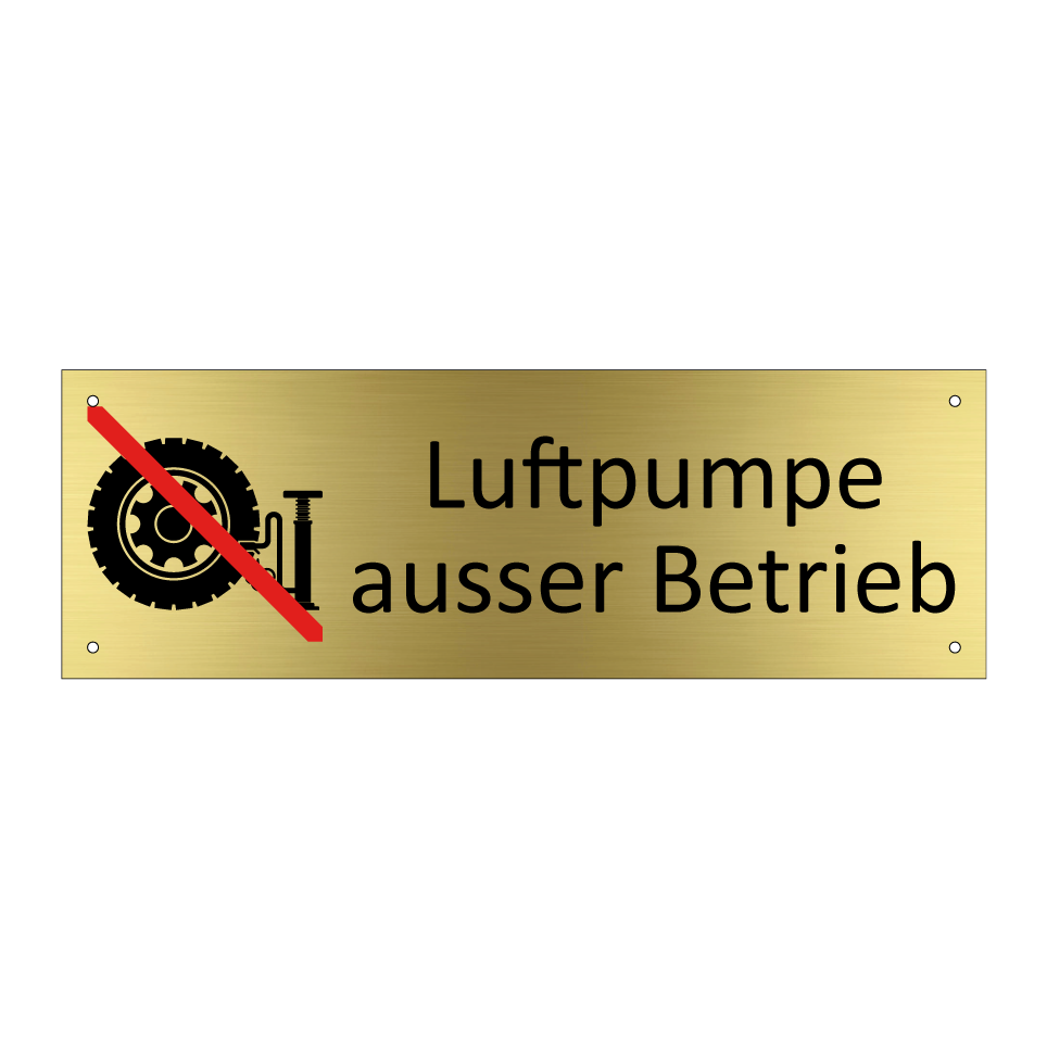 Luftpumpe ausser Betrieb