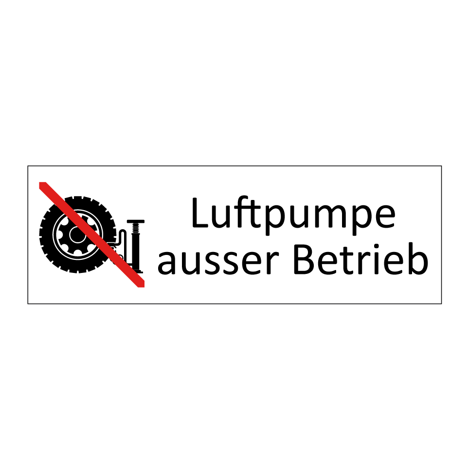 Luftpumpe ausser Betrieb