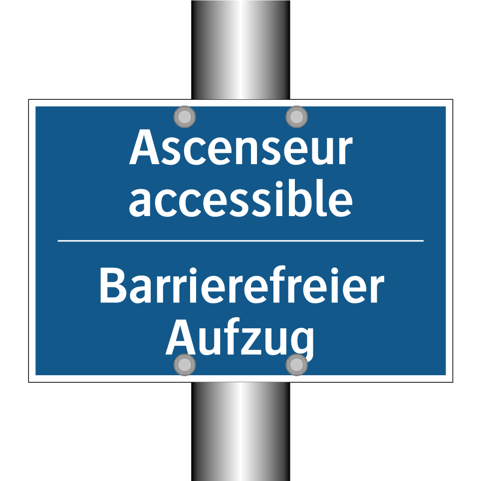 Barrierefreier Aufzug - Ascenseur accessible