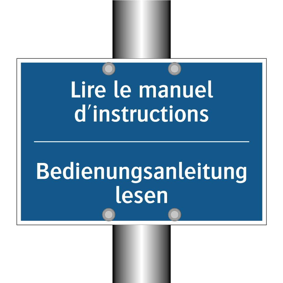 Bedienungsanleitung lesen - Lire le manuel d'instructions