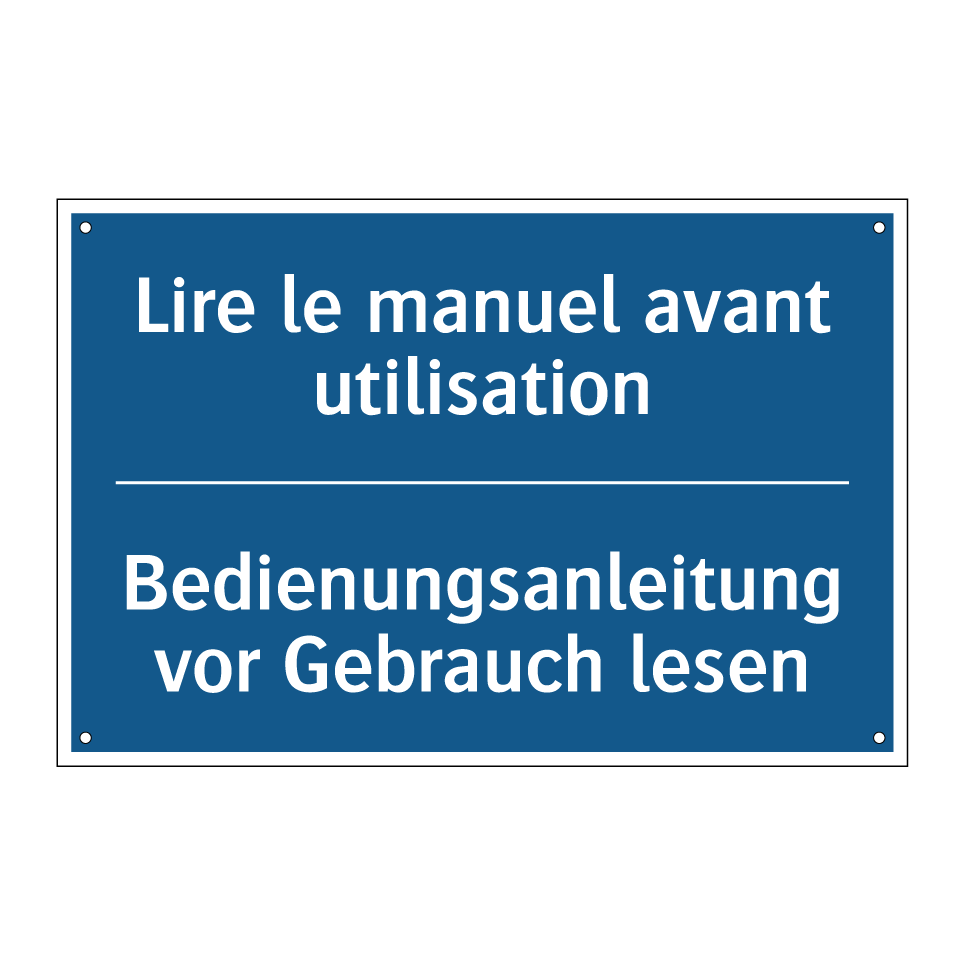 Bedienungsanleitung vor Gebrauch  /.../ - Lire le manuel avant utilisation /.../