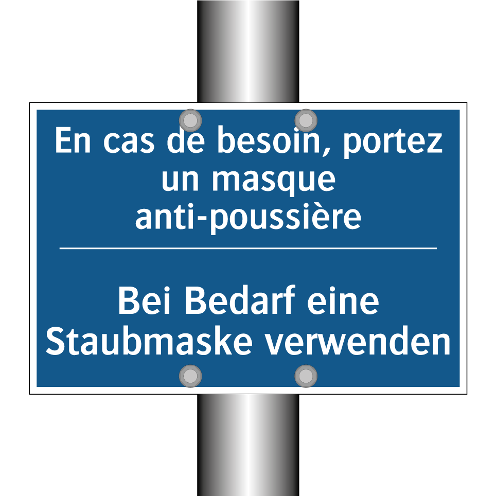Bei Bedarf eine Staubmaske verwenden /.../ - En cas de besoin, portez un masque  /.../