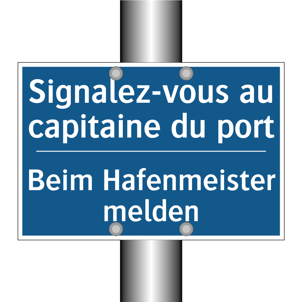 Beim Hafenmeister melden - Signalez-vous au capitaine du  /.../