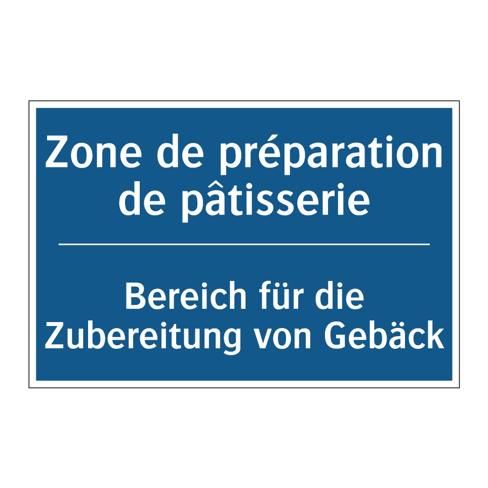 Bereich für die Zubereitung von  /.../ - Zone de préparation de pâtisserie /.../