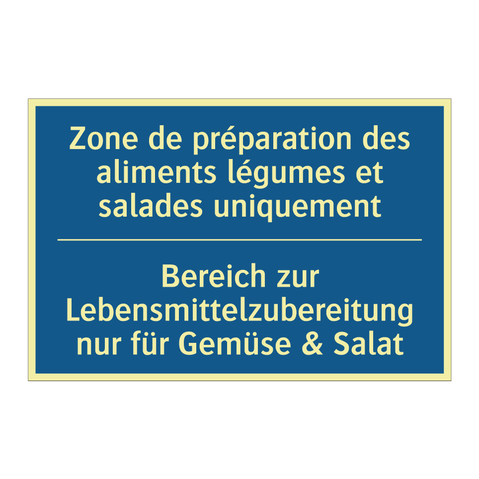 Bereich zur Lebensmittelzubereitung  /.../ - Zone de préparation des aliments  /.../