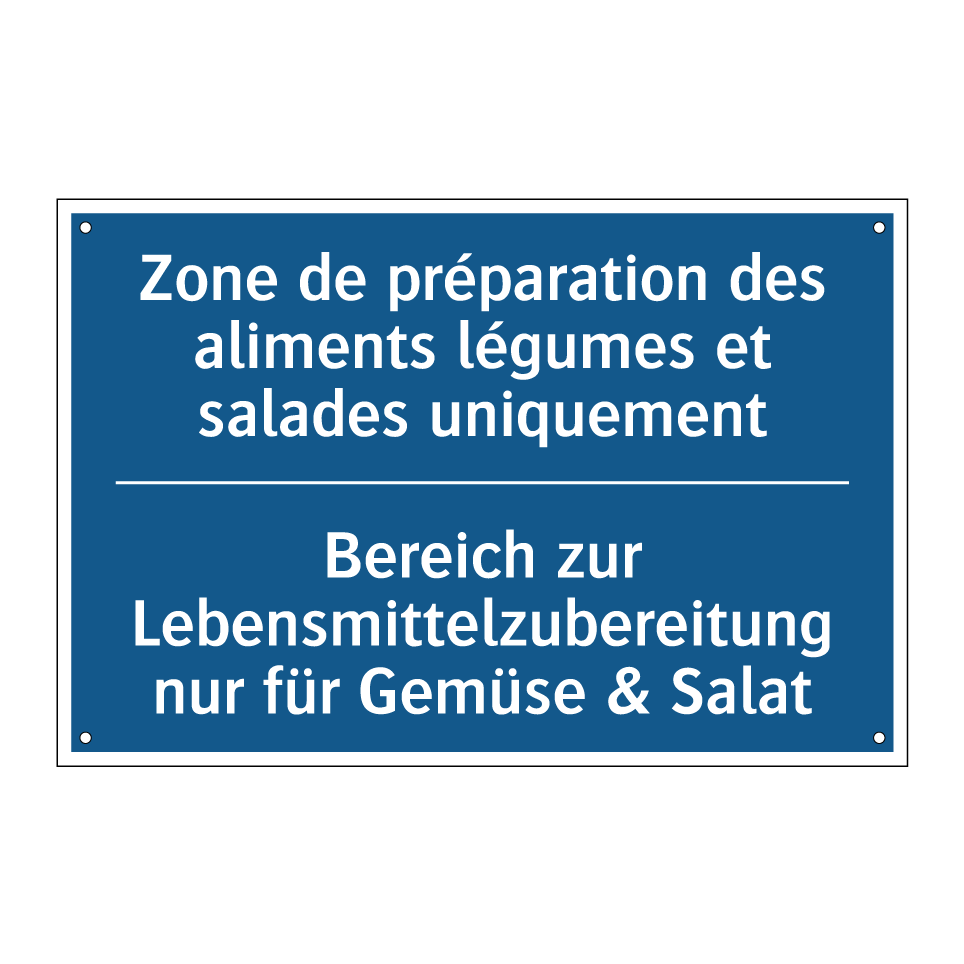 Bereich zur Lebensmittelzubereitung  /.../ - Zone de préparation des aliments  /.../