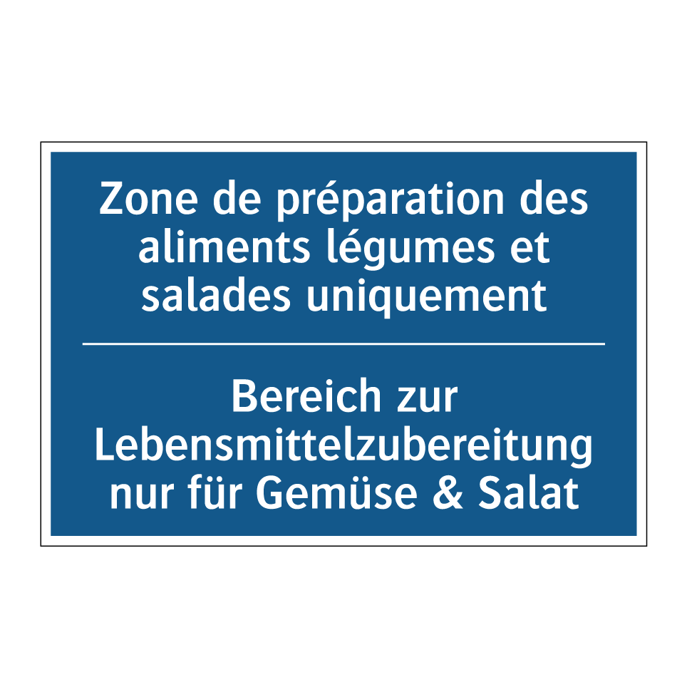 Bereich zur Lebensmittelzubereitung  /.../ - Zone de préparation des aliments  /.../
