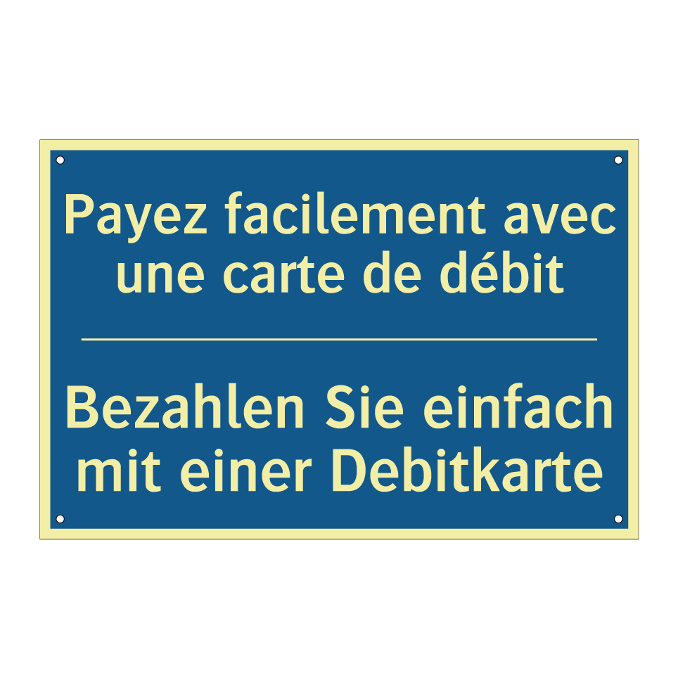 Bezahlen Sie einfach mit einer  /.../ - Payez facilement avec une carte  /.../