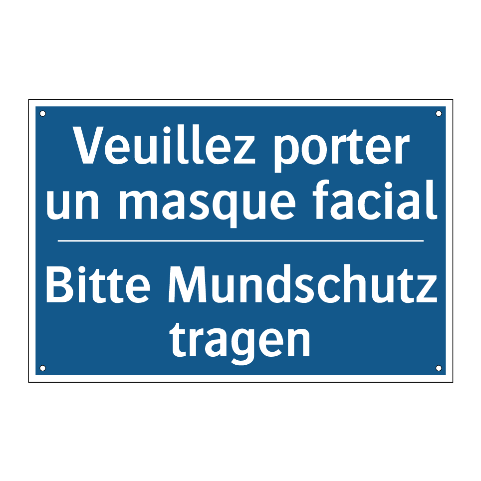 Bitte Mundschutz tragen - Veuillez porter un masque facial /.../