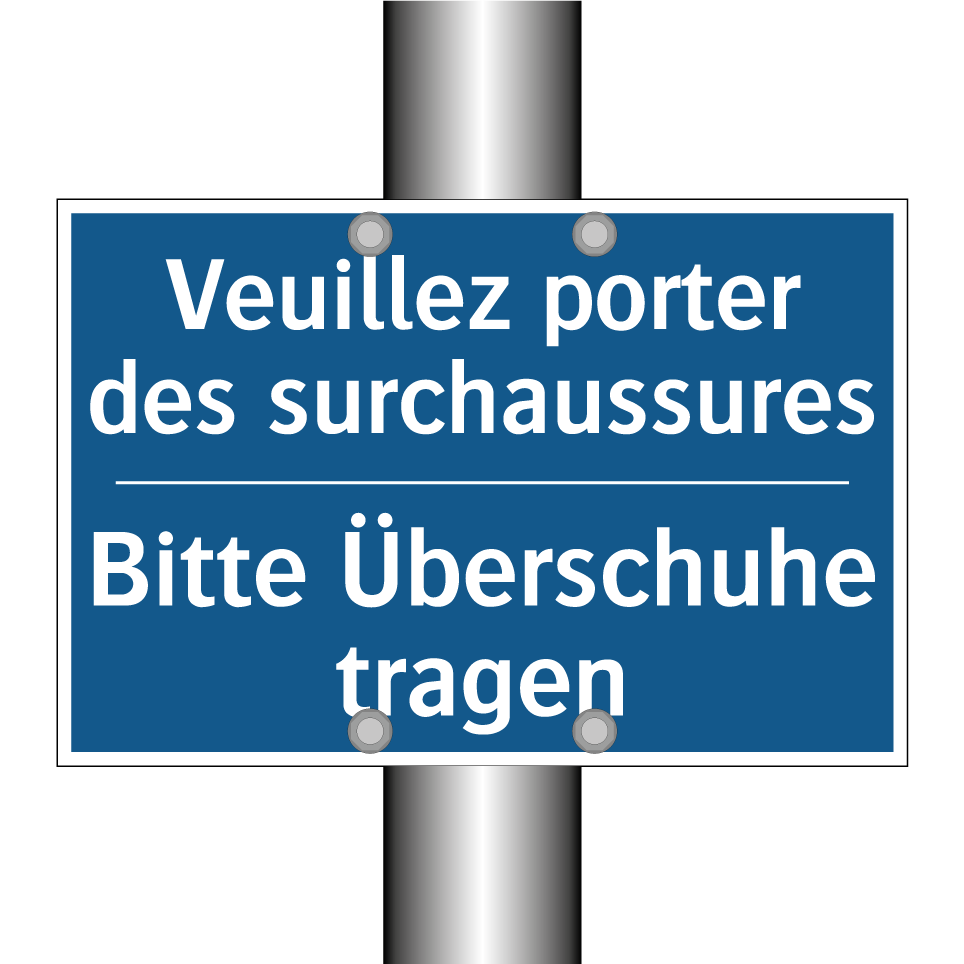 Bitte Überschuhe tragen - Veuillez porter des surchaussures /.../