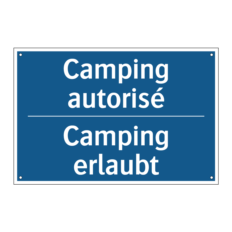 Camping erlaubt - Camping autorisé