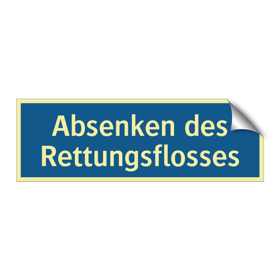Absenken des Rettungsflosses