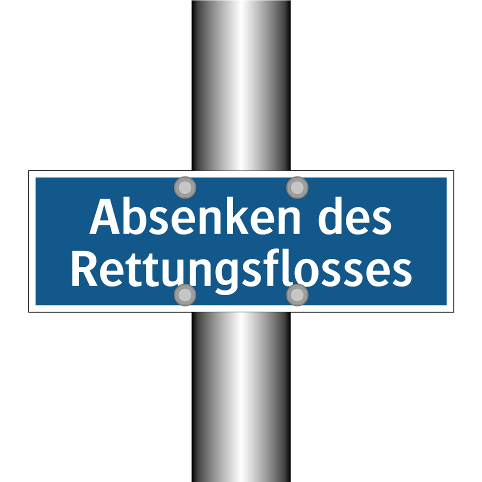 Absenken des Rettungsflosses