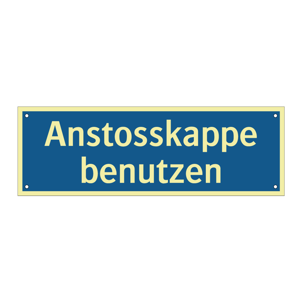 Anstosskappe benutzen