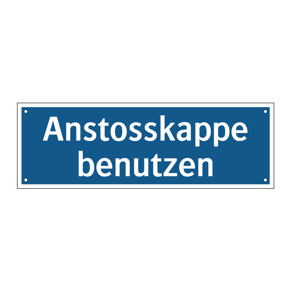 Anstosskappe benutzen