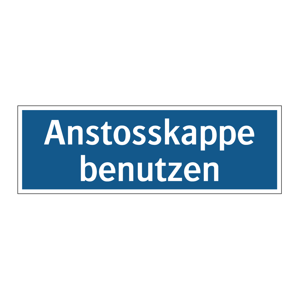 Anstosskappe benutzen