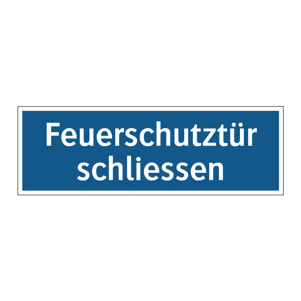 Feuerschutztür schliessen