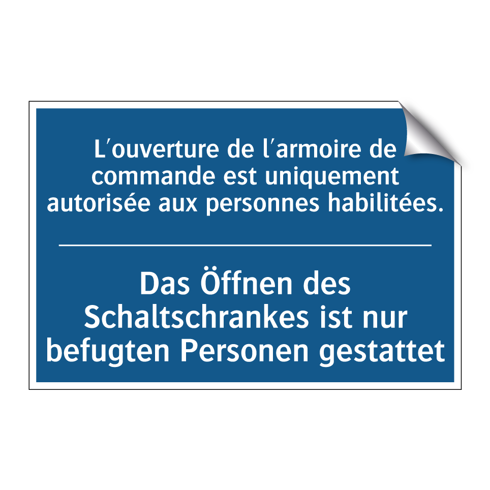 Das Öffnen des Schaltschrankes  /.../ - L'ouverture de l'armoire de commande  /.../
