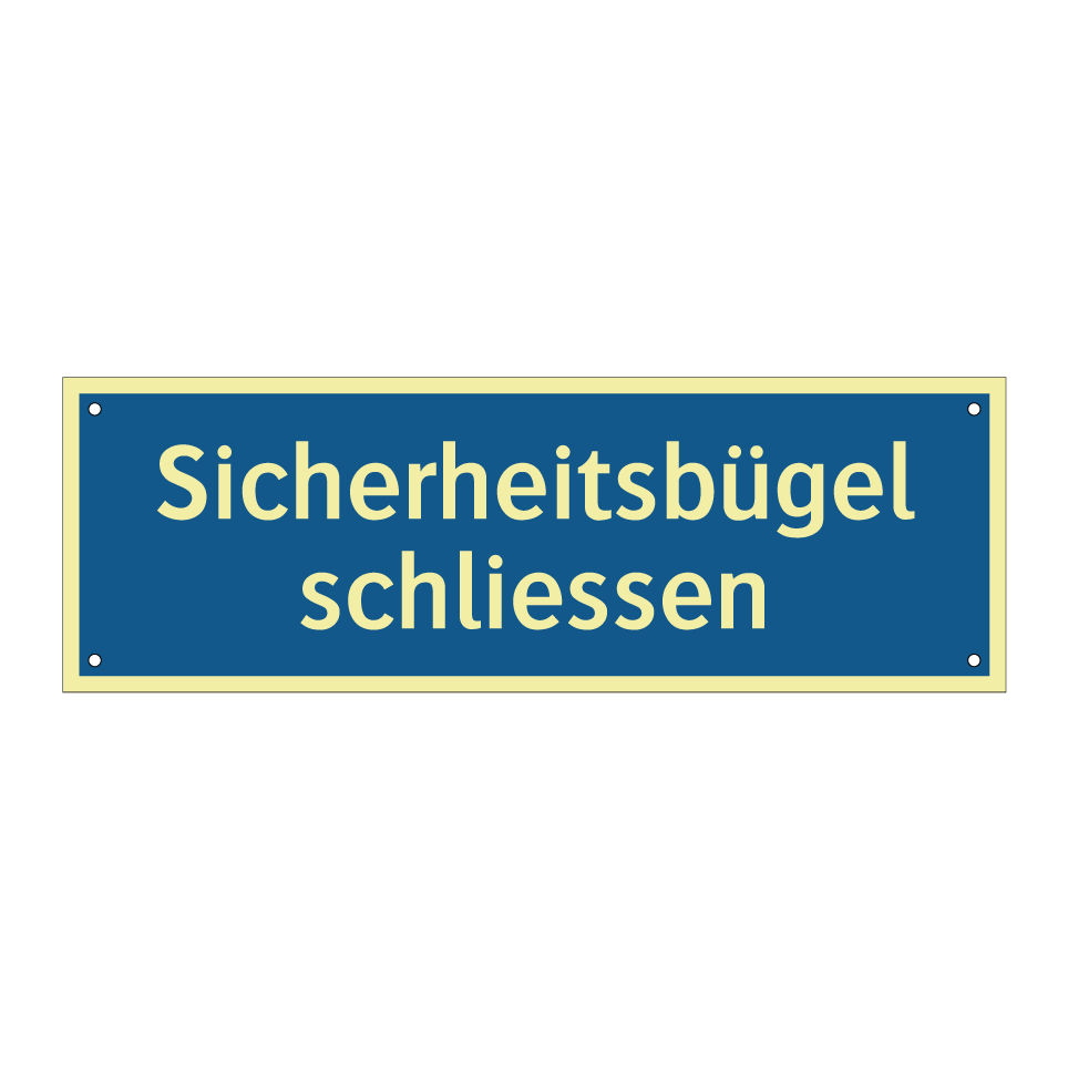 Sicherheitsbügel schliessen