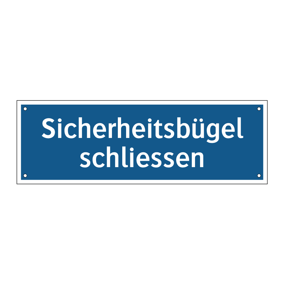 Sicherheitsbügel schliessen