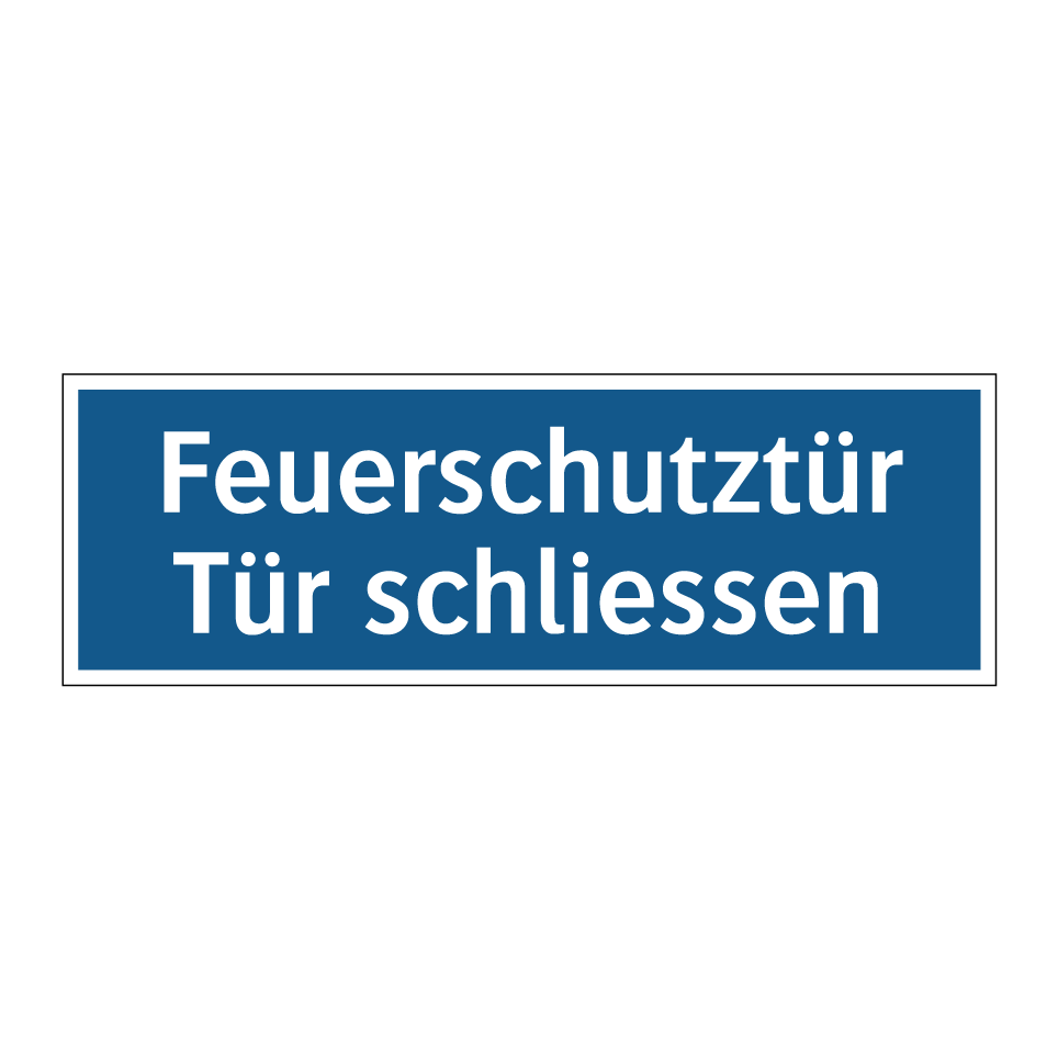 Feuerschutztür Tür schliessen