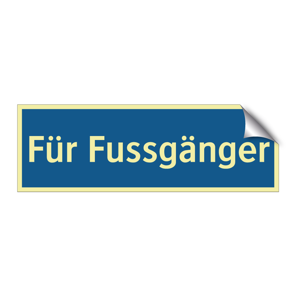 Für Fussgänger