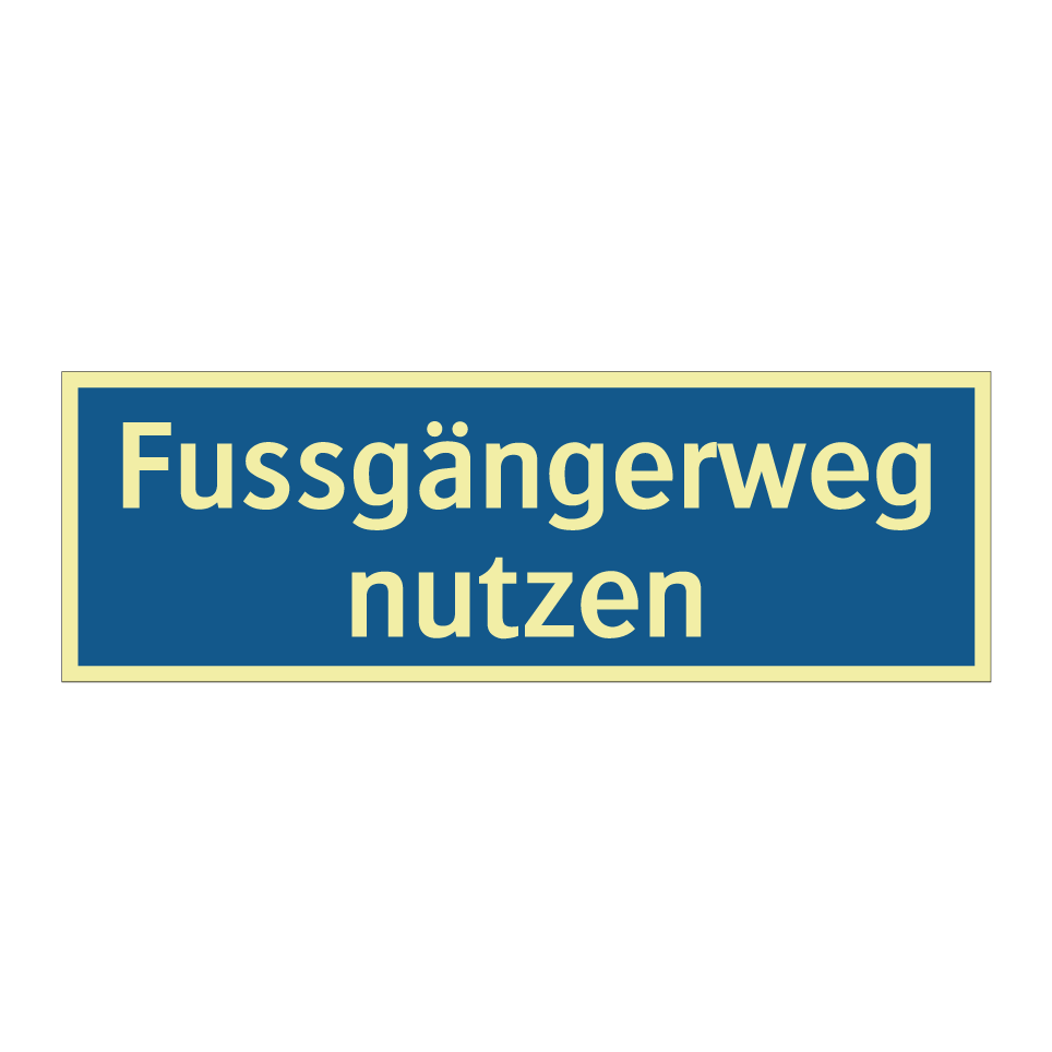 Fussgängerweg nutzen