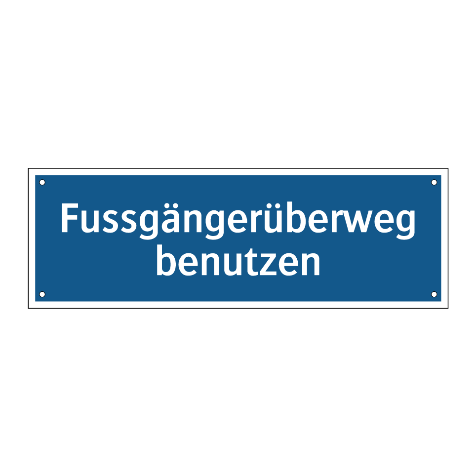 Fussgängerüberweg benutzen