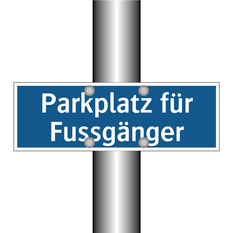Parkplatz für Fussgänger