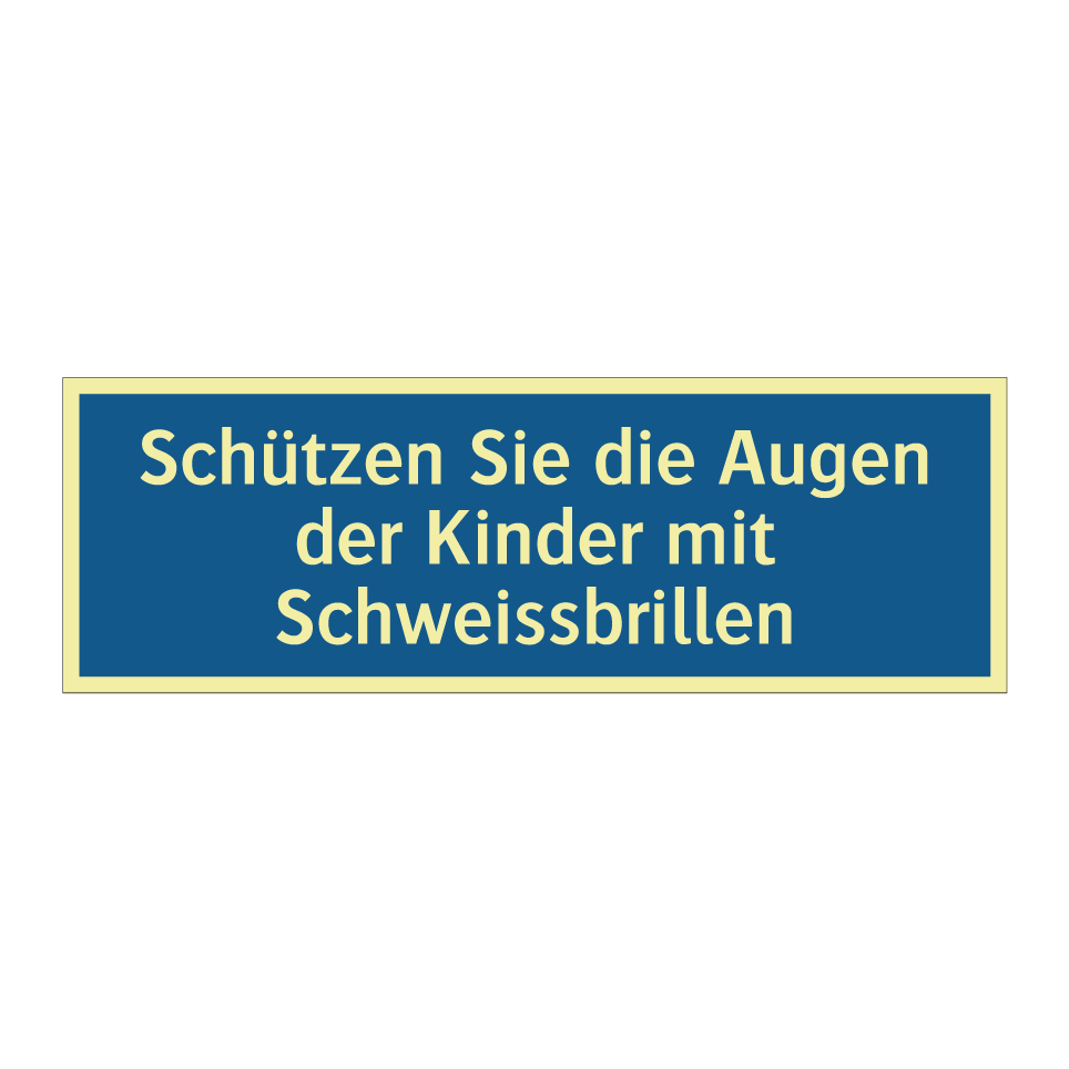 Schützen Sie die Augen der Kinder mit Schweissbrillen