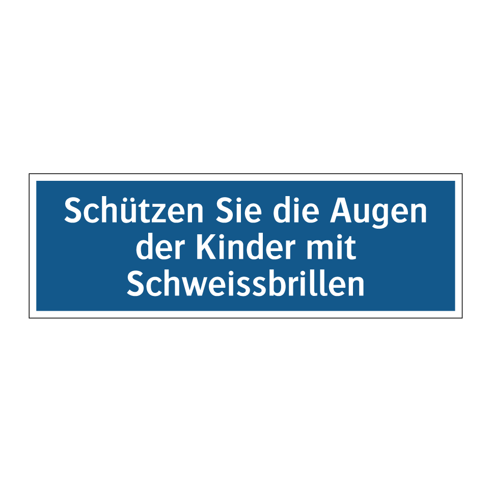 Schützen Sie die Augen der Kinder mit Schweissbrillen