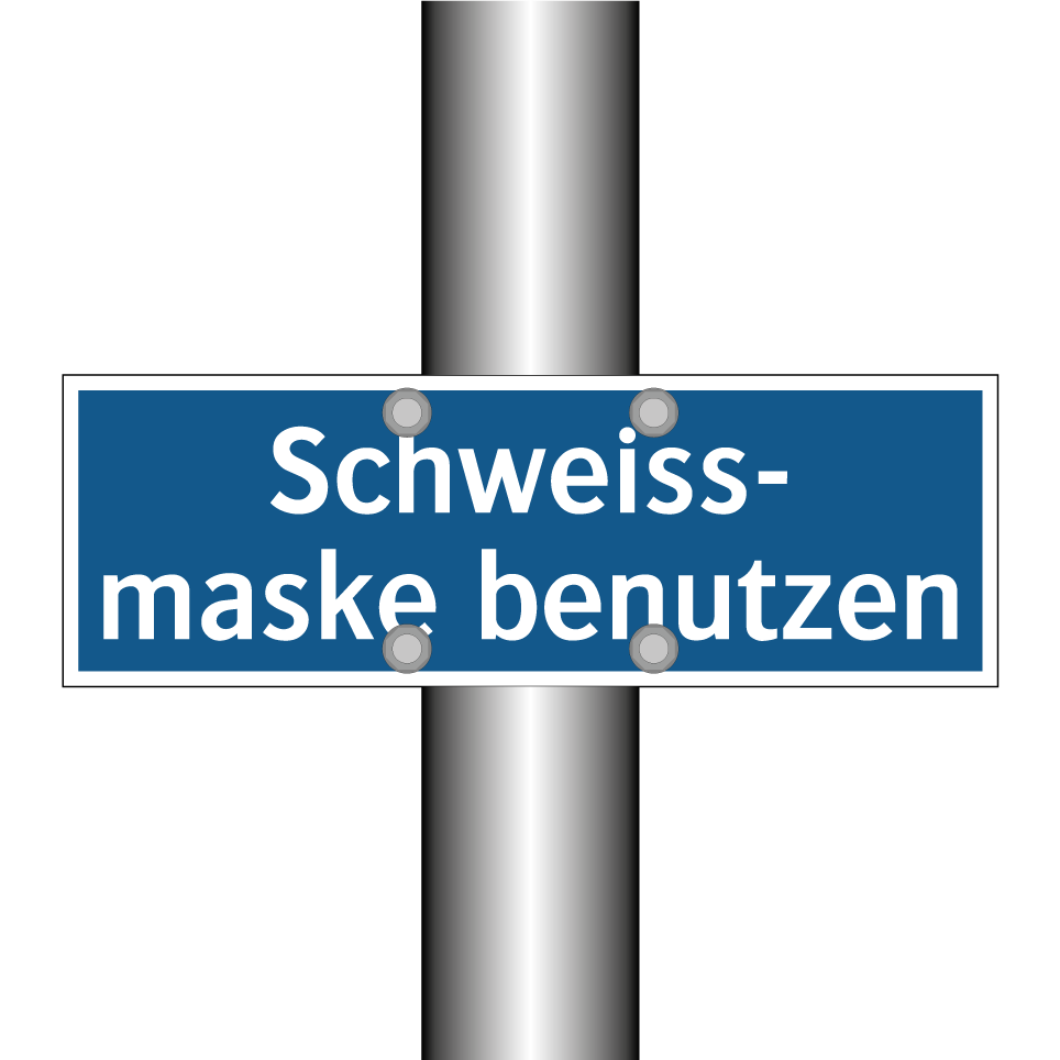 Schweiss- maske benutzen