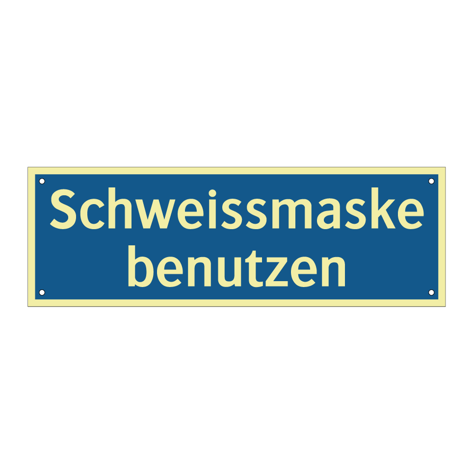 Schweissmaske benutzen