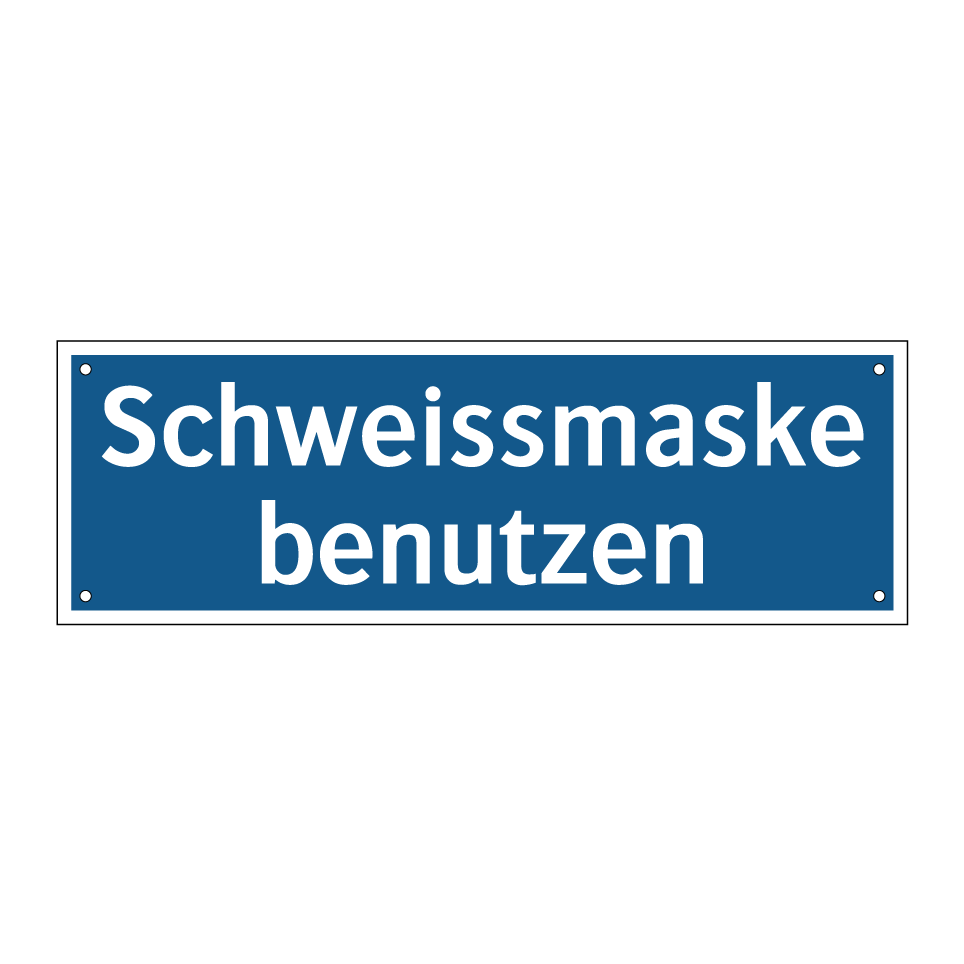 Schweissmaske benutzen