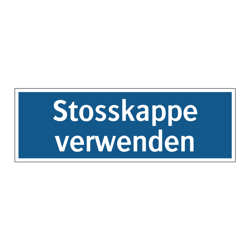 Stosskappe verwenden