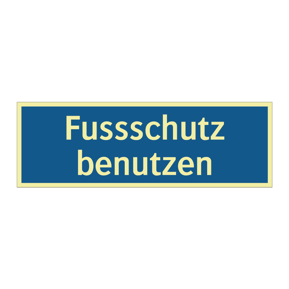 Fussschutz benutzen