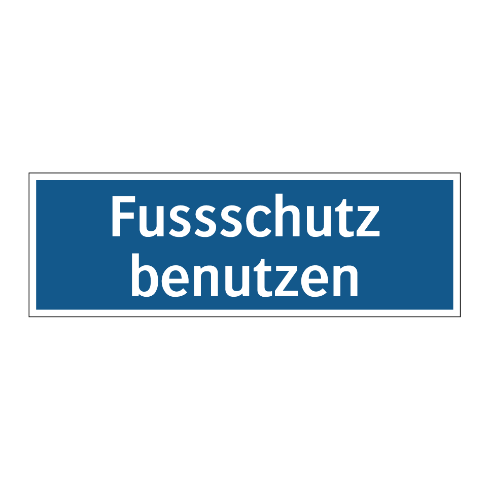 Fussschutz benutzen